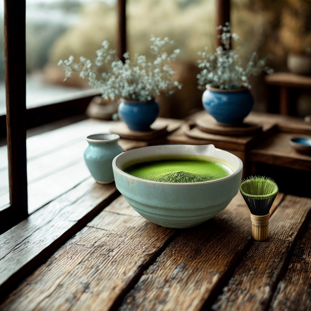 Matcha Seti  Su yeşili