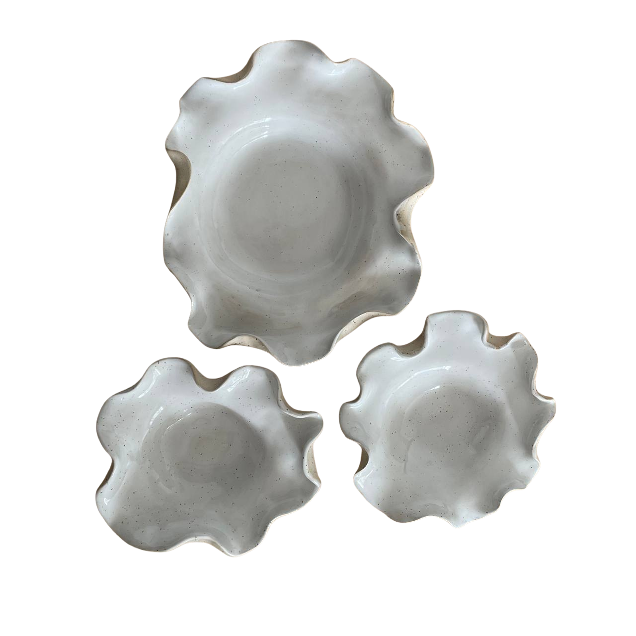 Üçlü Amorf Oval Sunum Seti